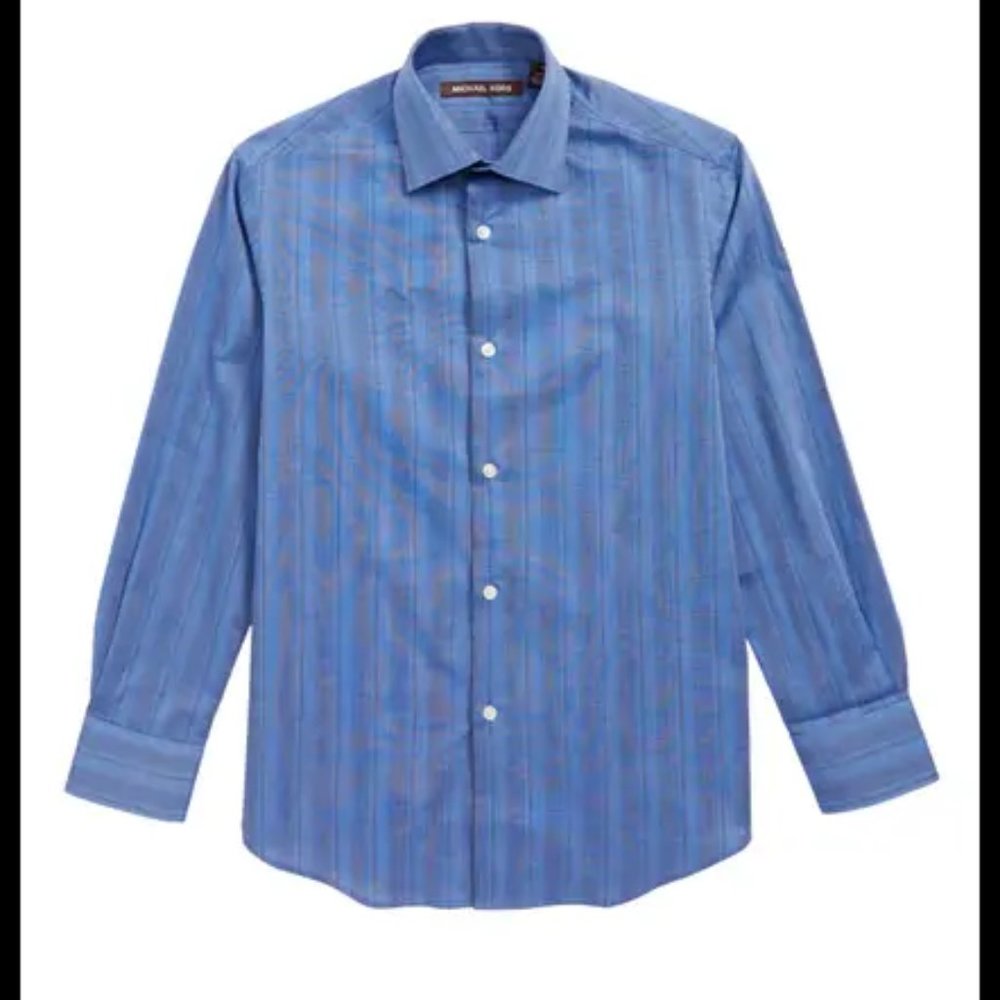 Michael Kors Big Boy Stripe Dress Shirt size regular 16